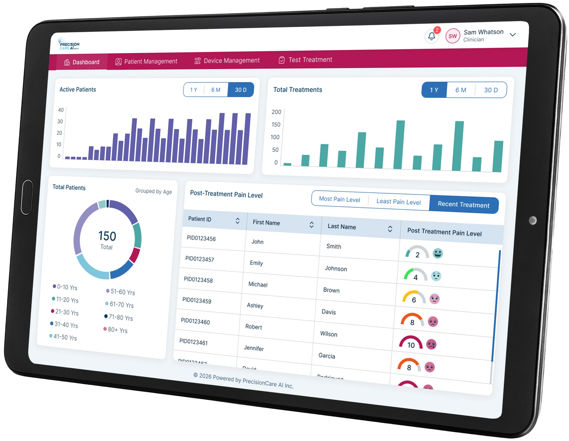 PrecisionCareUITablet